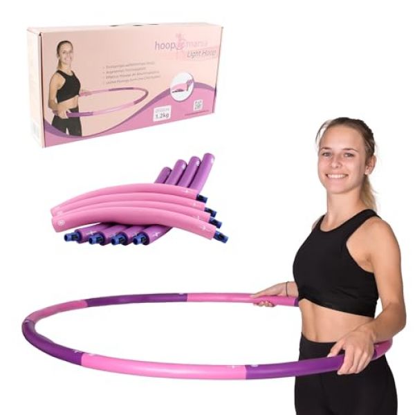 Hoopomania Hula-Hoop-Reifen mit 1,2Kg bis 2Kg (Schaumstoff)