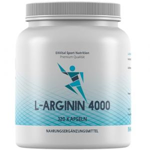 Hochdosierte L-Arginin-Kapseln 4000 von Exvital