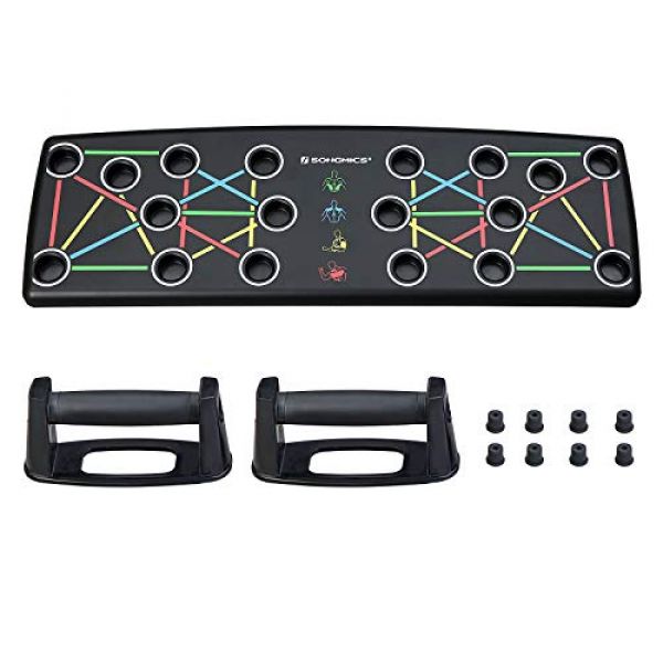 SONGMICS Push-Up-Board – 14 Übungen auf einem Brett