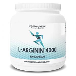 Hochdosierte L-Arginin-Kapseln 4000 von Exvital